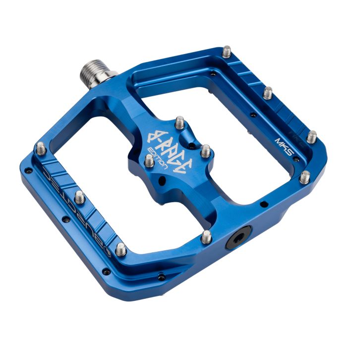 Tweeks Cycles Burgtec Penthouse Flat Mk5 B-Rage Edition Pedals - Deep Blue | Clearance section. 365 day returns, 0% finance & FREE delivery over £50