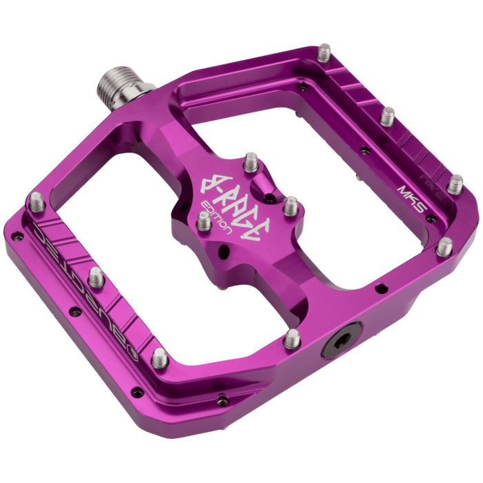 Tweeks Cycles Burgtec Penthouse Flat Mk5 B-Rage Edition Pedals - Purple Rain | Clearance section. 365 day returns, 0% finance & FREE delivery over £50