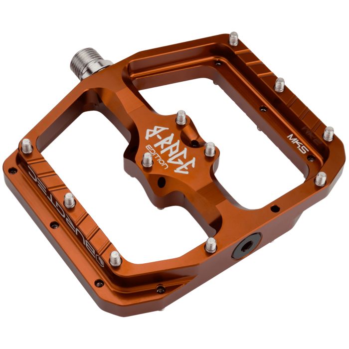 Tweeks Cycles Burgtec Penthouse Flat Mk5 B-Rage Edition Pedals - Kash Bronze | Clearance section. 365 day returns, 0% finance & FREE delivery over £50