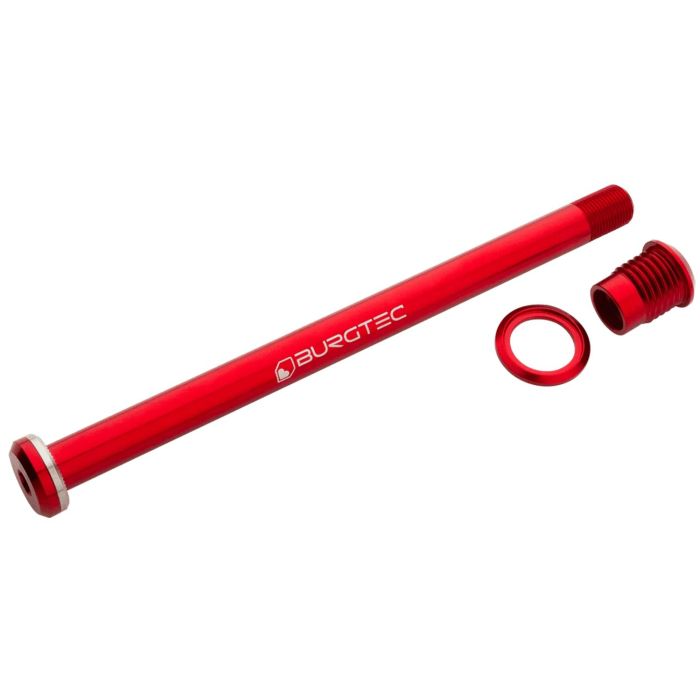 Image of Burgtec Santa Cruz Rear Axle - Race Red173.7mm