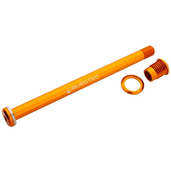 Image of Burgtec Santa Cruz Rear Axle - Iron Bro Orange173.7mm