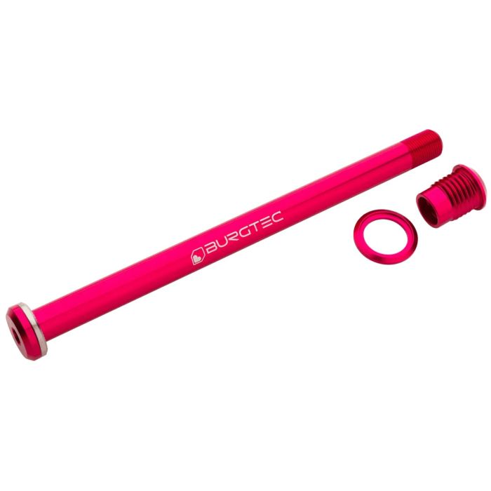 Image of Burgtec Santa Cruz Rear Axle - Toxic Barbie Pink173.7mm