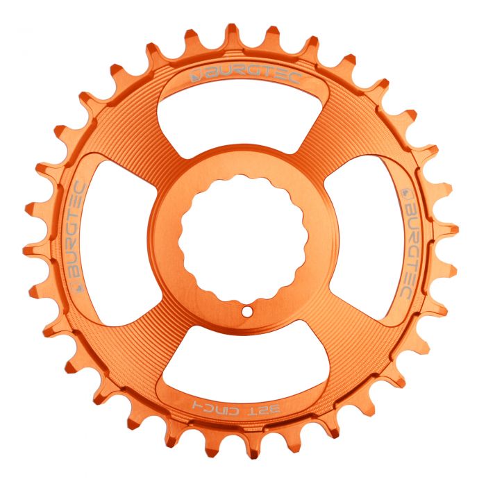 Image of Burgtec Thick Thin Chainring - Raceface Cinch - Iron Bro Orange