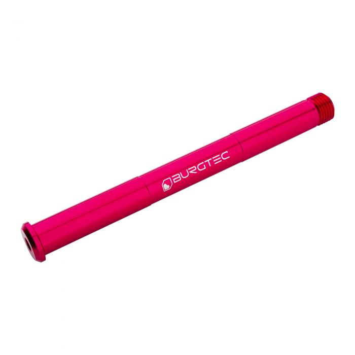 Image of Burgtec Rockshox Fork Axle - Toxic Barbie Pink110 x 15mm Boost