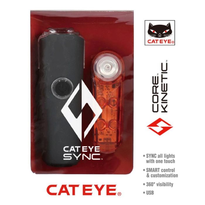 Tweeks Cycles Cateye Sync Core / Sync Kinetic Bluetooth Connected Bike Light Set | Clearance section. 365 day returns, 0% finance & FREE delivery over £50