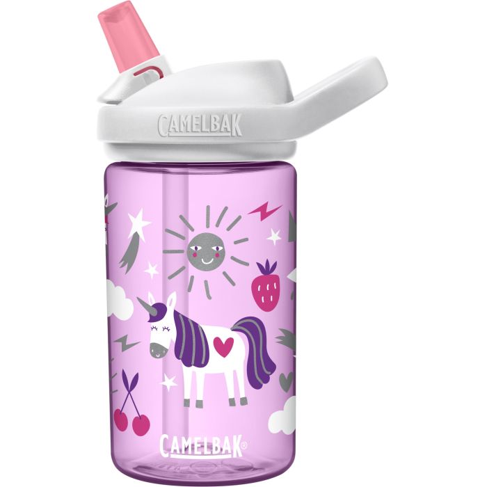 Tweeks Cycles Camelbak Eddy+ Kids Bottle 400ml - Unicorn Party | Clearance section. 365 day returns, 0% finance & FREE delivery over £50