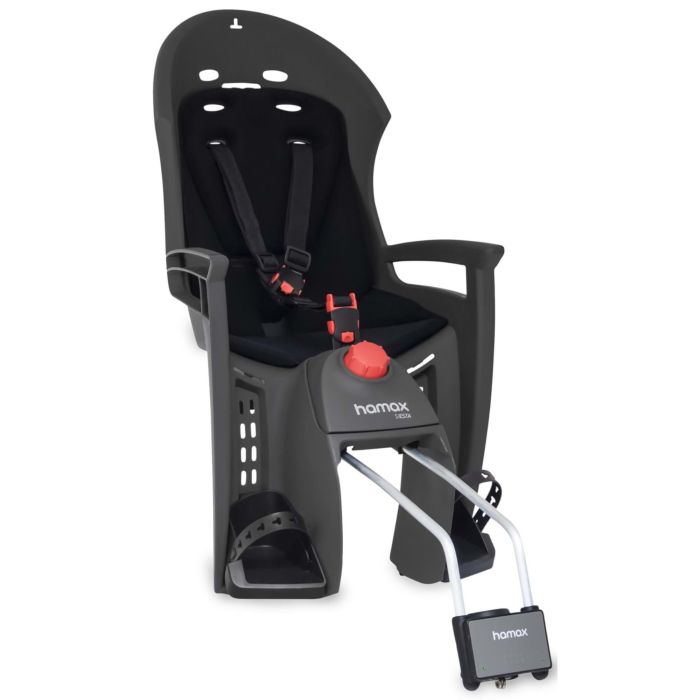 Tweeks Cycles Hamax Siesta Child Seat With Lockable Bracket - Grey / Black | Clearance section. 365 day returns, 0% finance & FREE delivery over £50