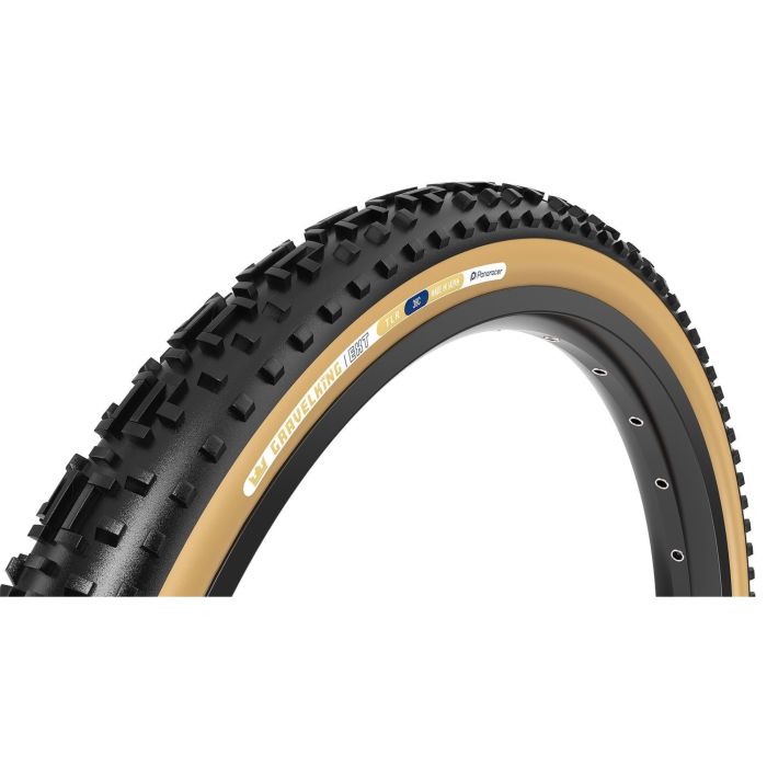 Image of Panaracer GravelKing EXT TLR Gravel Tyre - 700 x 38Black / Brown