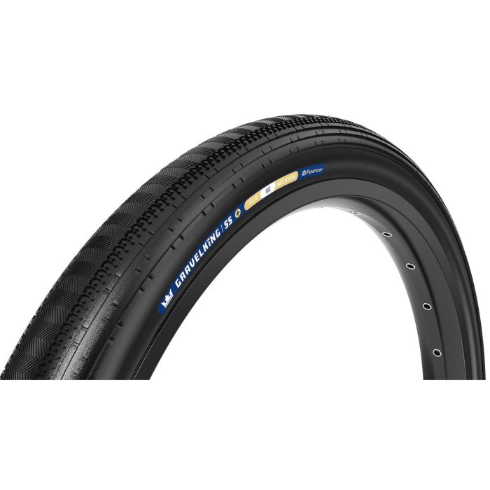 Tweeks Cycles Panaracer GravelKing Semi Slick+ TLR Gravel Tyre - 700 x 45Black / Black | Clearance section. 365 day returns, 0% finance & FREE delivery over £50