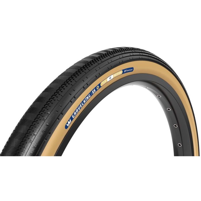 Tweeks Cycles Panaracer GravelKing Semi Slick+ TLR Gravel Tyre - 700 x 45Black / Brown | Clearance section. 365 day returns, 0% finance & FREE delivery over £50