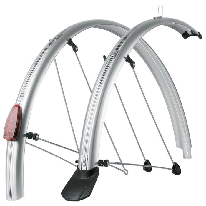 Tweeks Cycles SKS Chromoplastic Mudguards - Silver, 700c, 35mm | Clearance section. 365 day returns, 0% finance & FREE delivery over £50