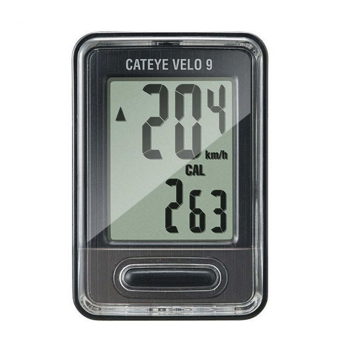 Tweeks Cycles Cateye Velo 9 Wired Cycle Computer - Black | Clearance section. 365 day returns, 0% finance & FREE delivery over £50