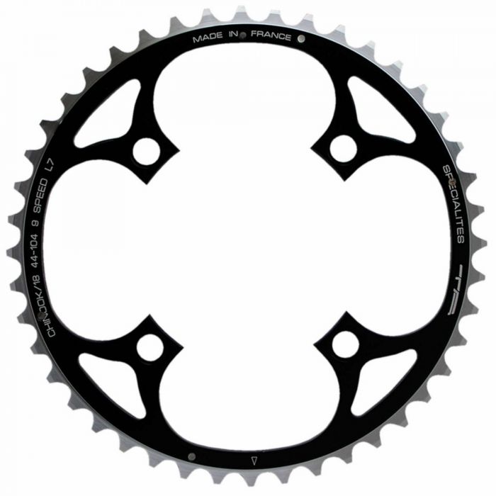 Image of TA Chinook 4 Arm MTB Chainrings - 46T 23mm Outer Black 104 BCD
