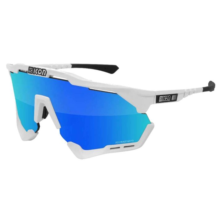 Tweeks Cycles Scicon Sports Aeroshade XL Multimirror Sunglasses - White / Blue | Clearance section. 365 day returns, 0% finance & FREE delivery over £50