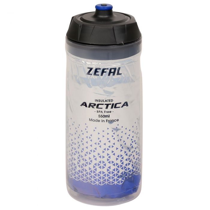 Tweeks Cycles Zefal Arctica 55 550ml Bottle - Silver / Blue | Clearance section. 365 day returns, 0% finance & FREE delivery over £50