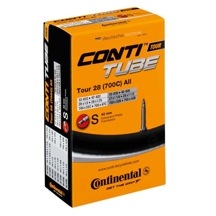 Image of Continental Tour 26 Inner Tube - 26 x 1.3 - 1.75 Inch 42mm Presta Valve - 1.3-1.75 Inch 42mm Presta Valve