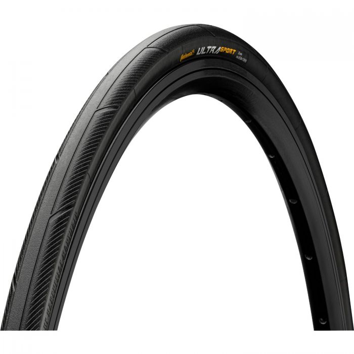 Image of Continental Ultra Sport III Tyre - 700 x 23Black / BlackFolding