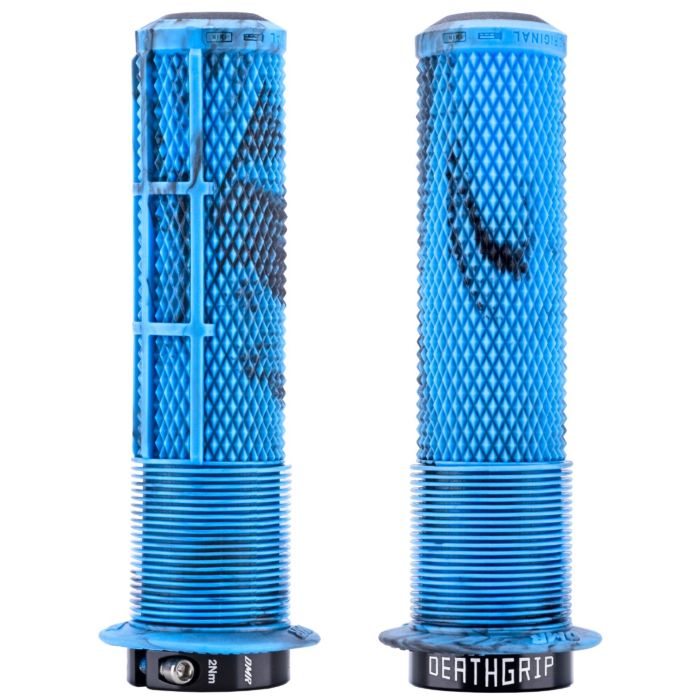 Tweeks Cycles DMR DeathGrip2 Flange Grips - Thin, Marble Blue | Clearance section. 365 day returns, 0% finance & FREE delivery over £50