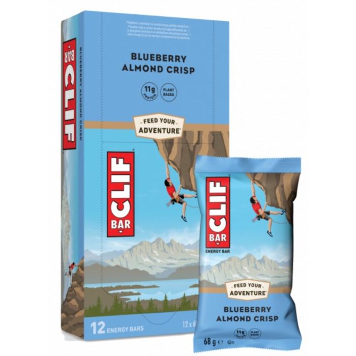 Tweeks Cycles Clif Natural Energy Bar 68g - Pack of 12 - Blueberry Almond Crisp 68g - Pack of 12 | Clearance section. 365 day returns, 0% finance & FREE delivery over £50