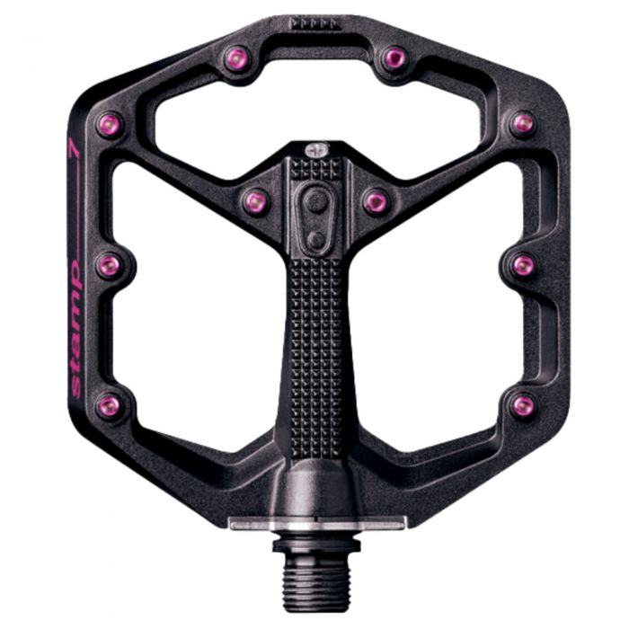 Image of Crank Brothers Stamp 7 Flat Pedals - Black / Pink, Large