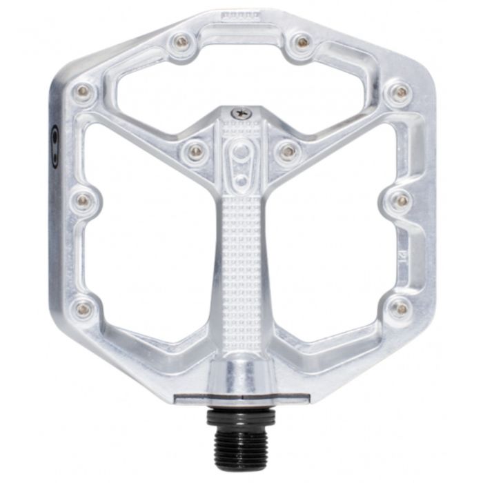 Image of Crank Brothers Stamp 7 Flat Pedals - Silver, Large