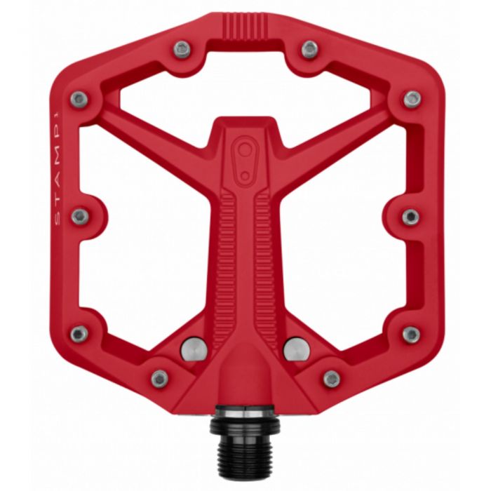 Tweeks Cycles Crank Brothers Stamp 1 V2 Flat Pedals - Red, Small | Clearance section. 365 day returns, 0% finance & FREE delivery over £50