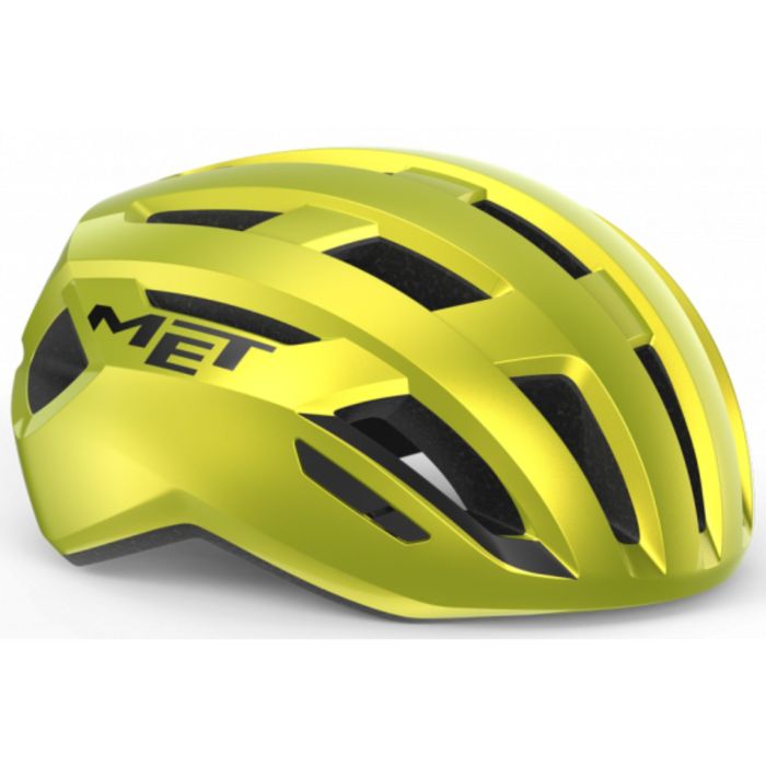 Image of MET Vinci MIPS Helmet - Lime Yellow Metallic / Glossy, Small