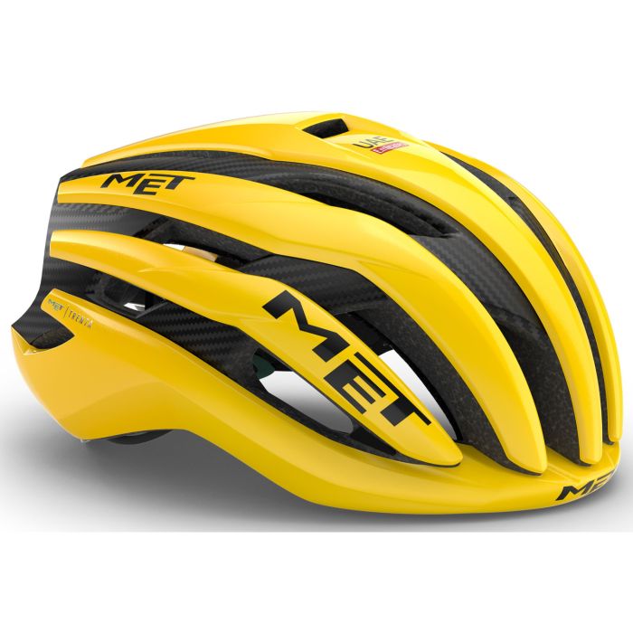 Image of MET Trenta 3K Carbon MIPS Helmet Jaune Limited Edition - Black,yellow