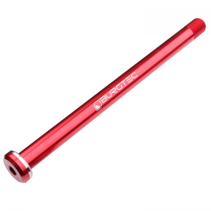 Image of Burgtec Fox Fork Axle - Race Red, 110 x 15mm Boost