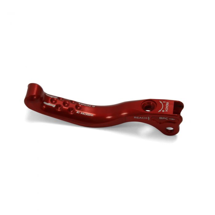 Image of Hope Technology Tech 3 Dimpled Lever Blade - Red