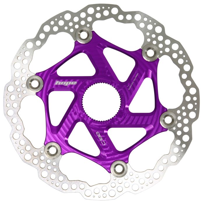 Image of Hope Technology MTB Centre Lock Floating Rotor - 180mmPurple