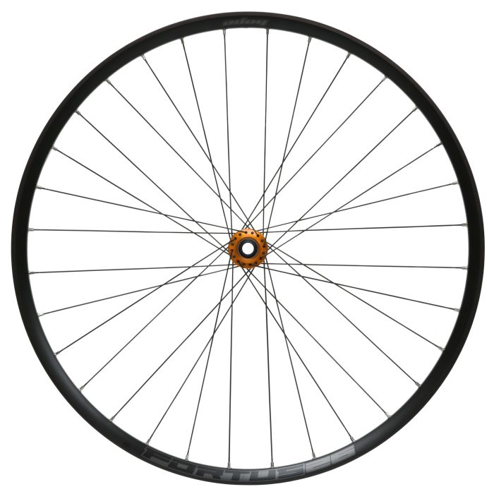 Image of Hope Technology Fortus 26W Pro5 Front Wheel - 110mm x 15mm Boost27.5 InchCentre LockOrange