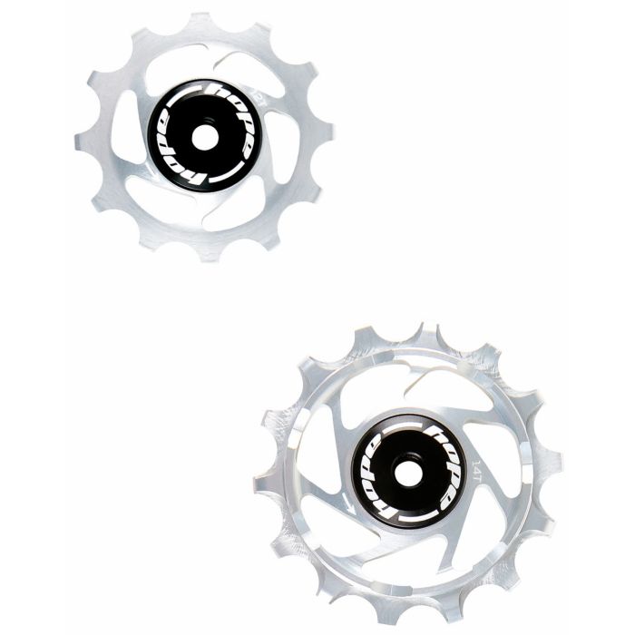 Image of Hope Technology 12/14 Tooth Jockey Wheels - Silver