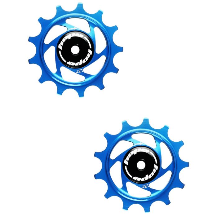 Image of Hope Technology 13 Tooth Jockey Wheels - Blue