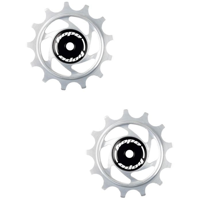 Image of Hope Technology 13 Tooth Jockey Wheels - Silver