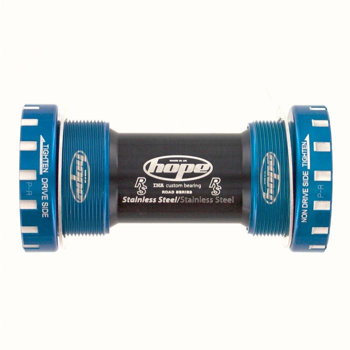 Image of Hope Technology Stainless Road Bottom Bracket Cups - 68mm Blue