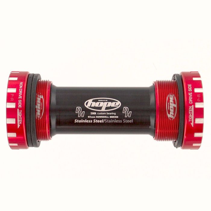 Image of Hope Technology Stainless Bottom Bracket Cups - 24mm Axle - 83mm Red