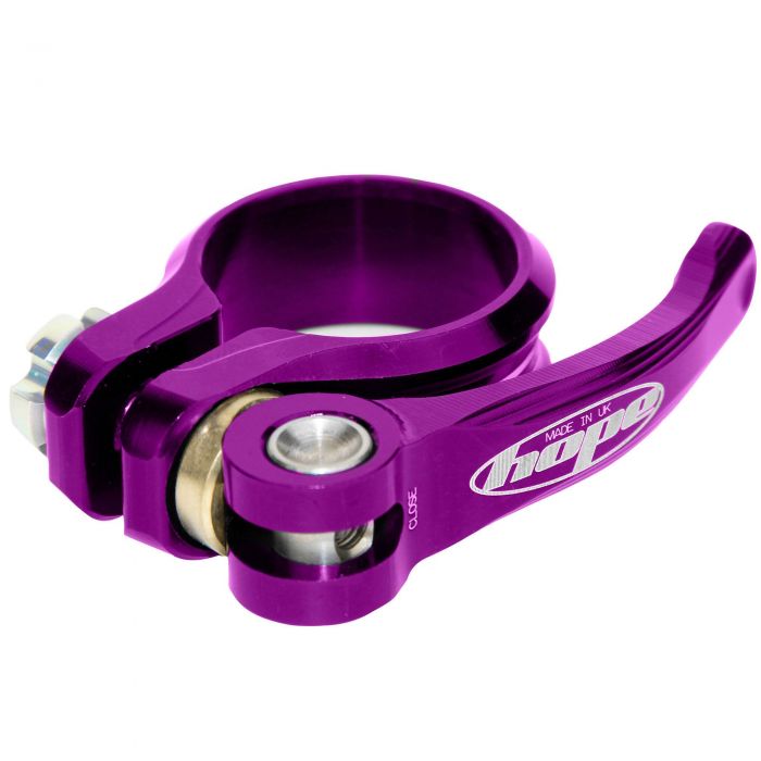 Tweeks Cycles Hope Technology Quick Release Seat Clamp - Quick Release Purple 34.9mm | Clearance section. 365 day returns, 0% finance & FREE delivery over £50