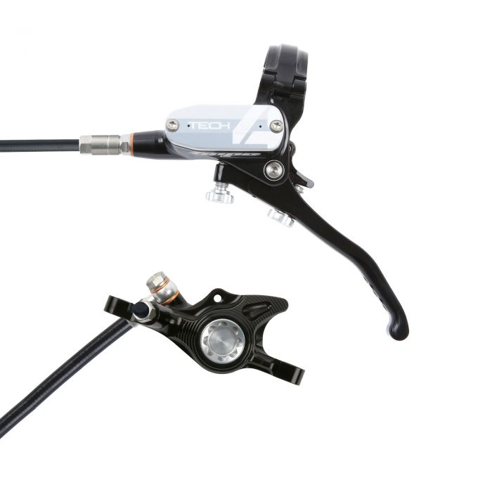 Hope Technology Tech 4 X2 Flat Mount Hydraulic Disc Brake - Black / SilverFront Right HandStandard Black