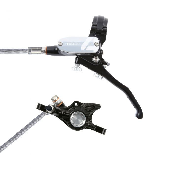 Hope Technology Tech 4 X2 Hydraulic Disc Brake - Black / SilverRear Left HandBraided