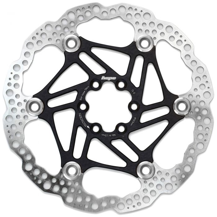 Image of Hope Technology Floating Rotor - Colour: Black - Size: 203mm - Fitment: 6 Bolt