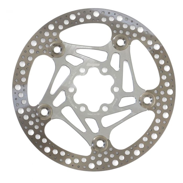 Image of Hope Technology Road Floating 6 Bolt 160mm Disc Rotor - Silver