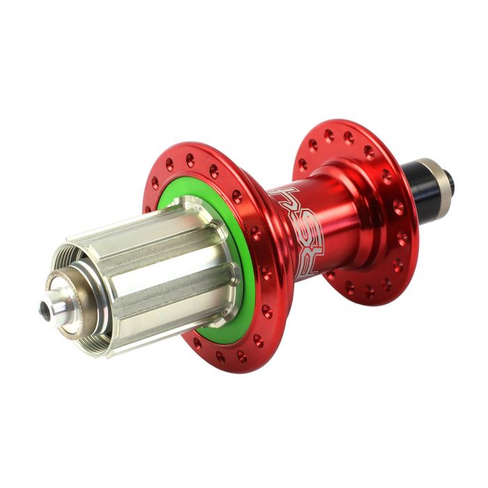 Hope Technology RS4 Road Rear Hub - Red, 130mm, Standard - Aluminium (9/10/11), 24H