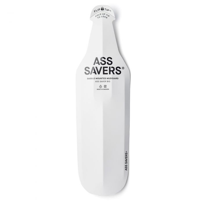 Tweeks Cycles Ass Savers Big Rear Mudguard - White | Clearance section. 365 day returns, 0% finance & FREE delivery over £50