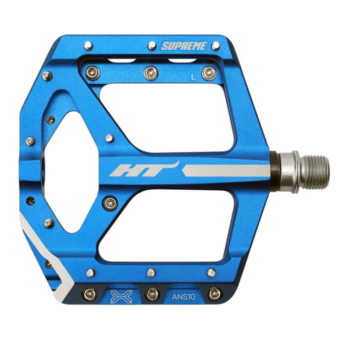 Tweeks Cycles HT Components ANS-10 Supreme Pedals - Blue | Clearance section. 365 day returns, 0% finance & FREE delivery over £50