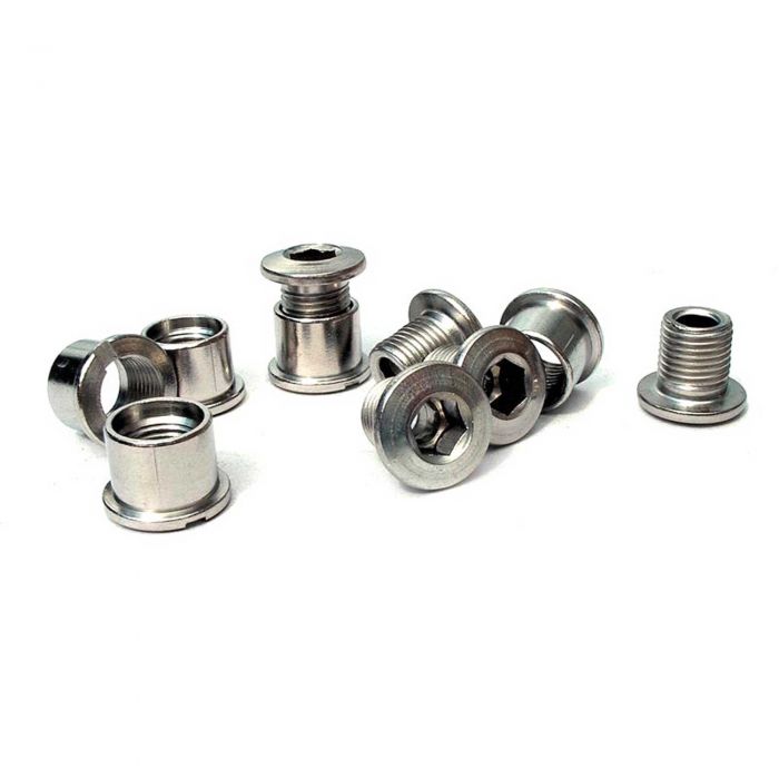 Image of I.D. Chainring Bolts - Cr-Mo - 8.5mm - Double - Silver