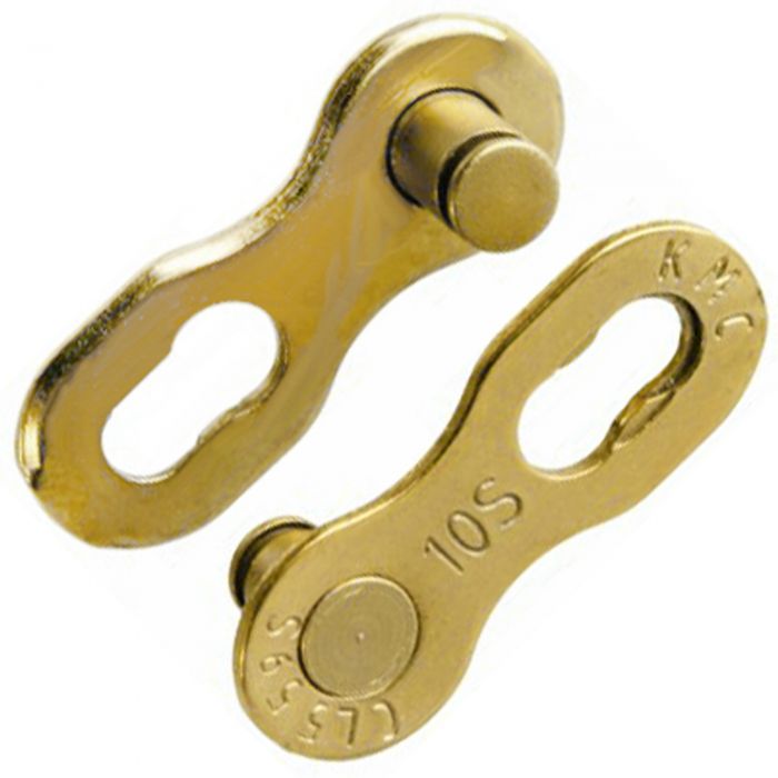 Image of KMC 10R MissingLink 10 Speed Reusable Chain Links - Ti-N Gold