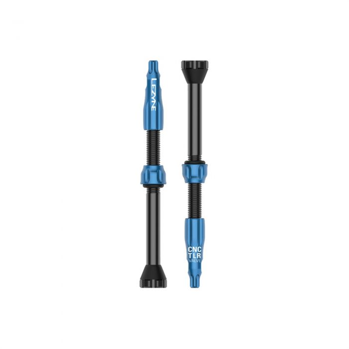Lezyne CNC Tubeless Valves - Blue, 60mm
