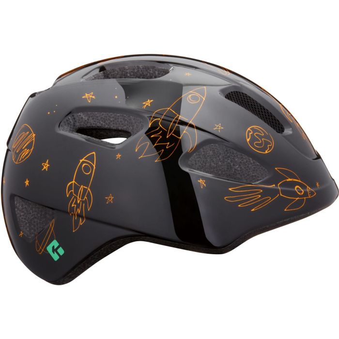 Tweeks Cycles Lazer PNut 2.0 KinetiCore Kids Helmet - Flying Rocket | Clearance section. 365 day returns, 0% finance & FREE delivery over £50