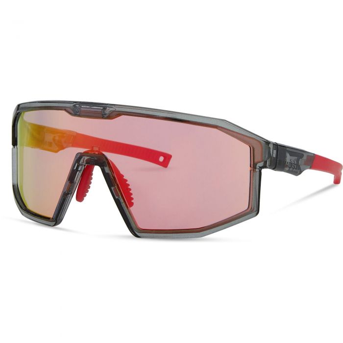 Image of Madison Enigma Sunglasses - Smoke Frame / Pink Rose Mirror Lens